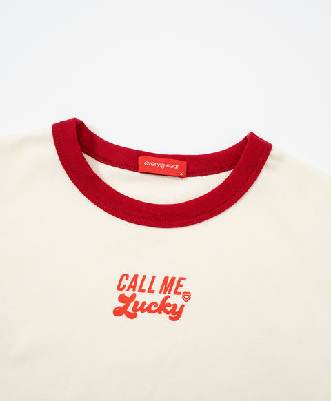 Call Me Lucky Baby Tee