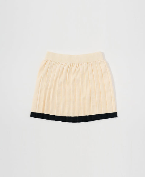 Go For It! Pleated Knitted Skirt