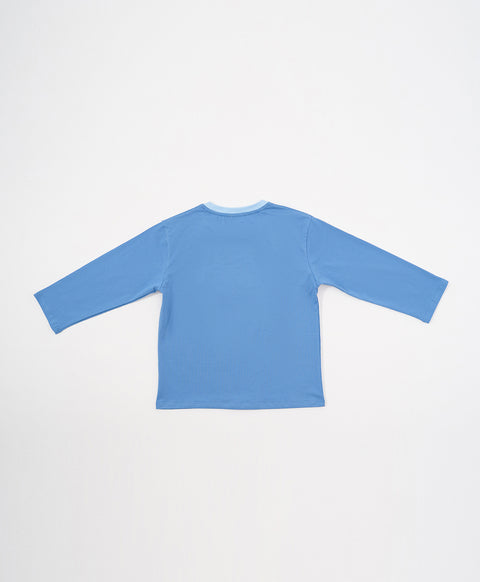 Junior Bedtime Bubbles Never Stop Adventuring Long Sleeves Tee & Pants Sleep Set