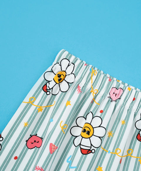 Jolly Smiley Short Sleeves PJ Top & Shorts Set