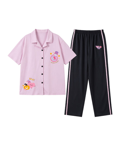 Let's Get Spooky Potion Short Sleeves PJ Top & Long Pants Set