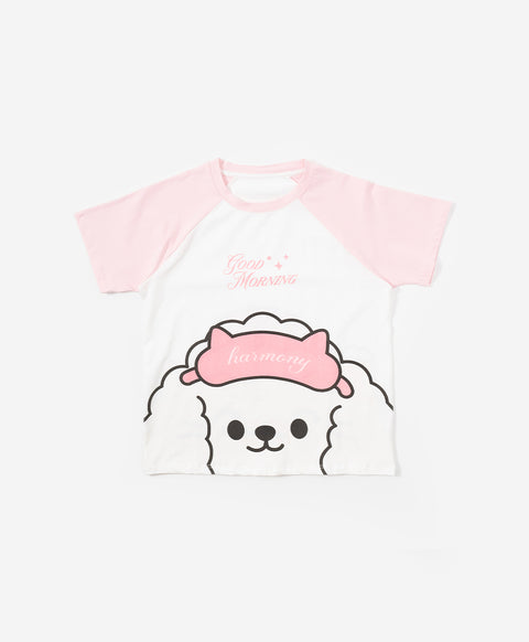 Junior Morning Harmony Short Sleeves Top & Shorts Sleep Set