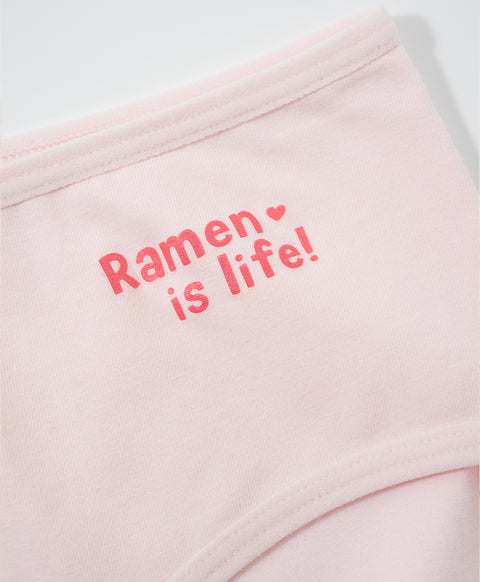 Shoyu Ramen-tic! 5pcs Low Waist Hipster Cotton Spandex Graphic Pack Panties Series Box