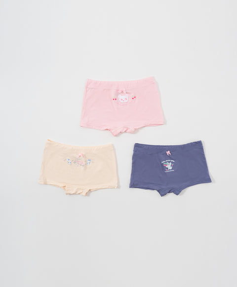Junior Sweetheart Pastoral Boxshort 3-pack Panties