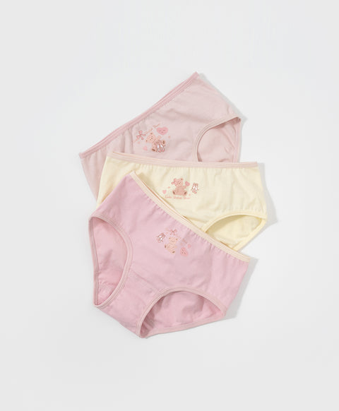 Junior Ballet Bear Cotton Low Waist Mini Panties