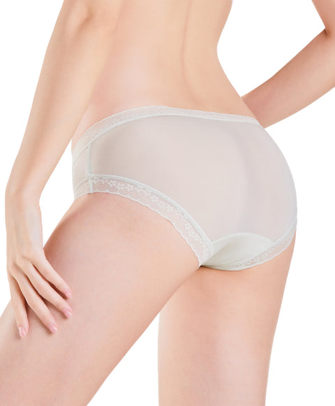 Floral Whisper Mid-Waist Midi Panties