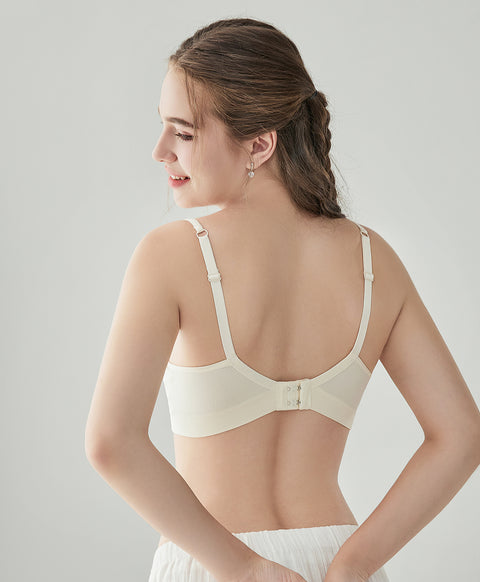 Seamless Basic Triangle Bralette with Back Hooks
