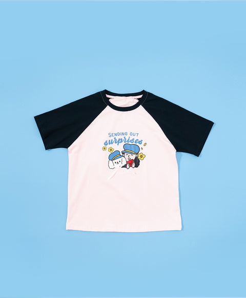Junior Harmony in London Junior 3/4 Sleeve Top & Shorts Sleep Set