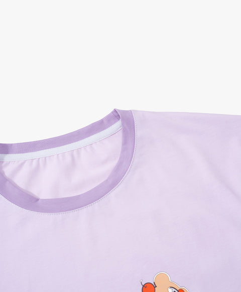 Junior Bedtime Bubbles Cup Cake Dreams Come True Long Sleeves Tee & Pants Sleep Set