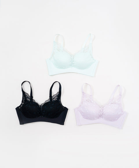 Divine Feminity 3/4 Cup Wireless Full Coverage Push Up Bra