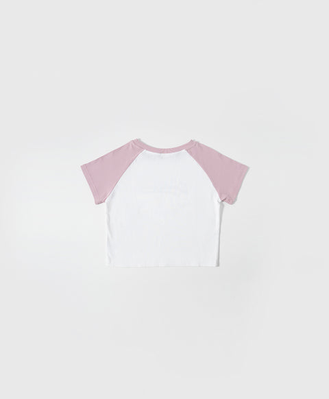 Dream Squad Raglan Tight Fit Crop Tee