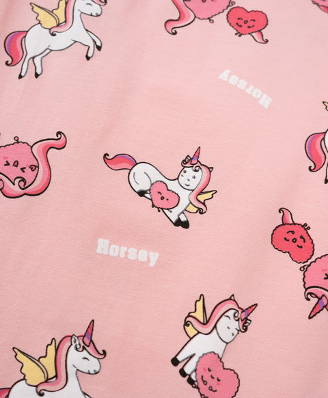 Horsey Hooray! Short Sleeves Top & Pants Set