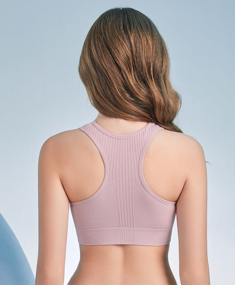 Active Seamless Racer Back Zip Front Sports Vest