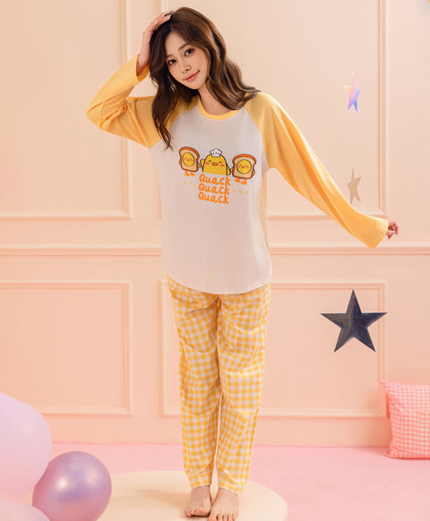 Quacky Bakery Long Sleeve Top & Pants Set