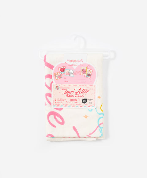 Love Letter From The Cutest Town Cotton Muslin Bath Towel