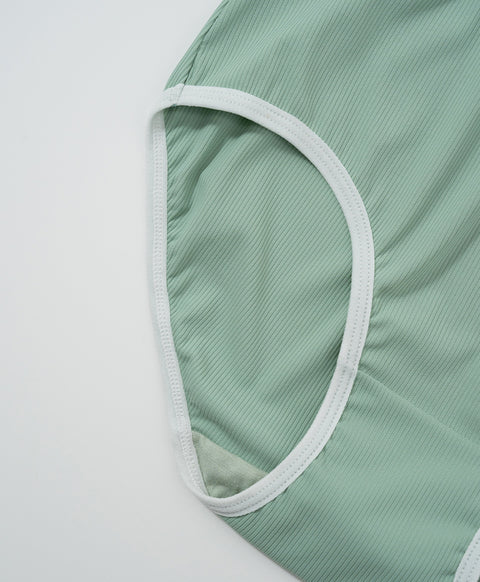 Nature Ribbed Low Waist Midi Panties