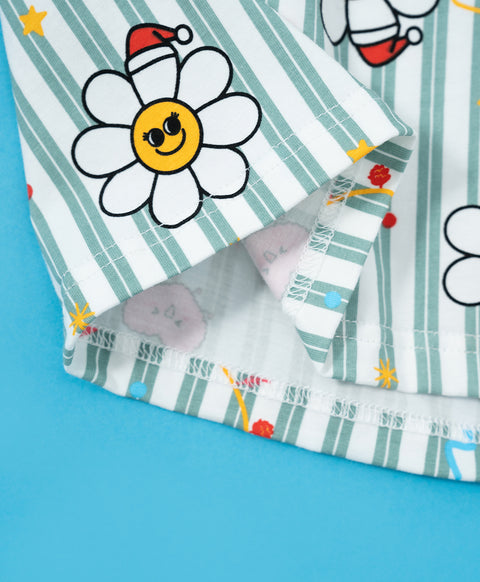 Jolly Smiley Short Sleeves PJ Top & Shorts Set