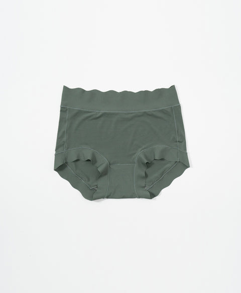 One Size Super Stretchable Seamless Mid Waist Hipster Panties