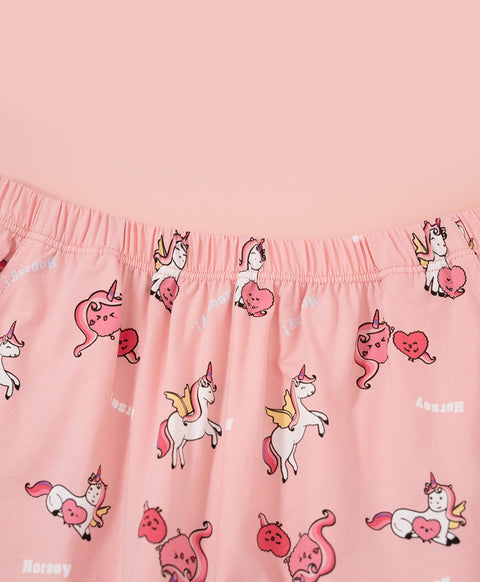 Horsey Hooray! Short Sleeves Top & Pants Set