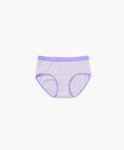 Contrast Rib Low Waist Hipster Panties