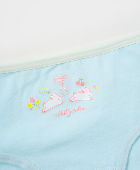 Junior Rabbit Garden Cotton Low Waist Mini Panties