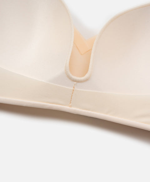 Bare Essentials Wireless V-Neck 3/4 Cup Demi Bra