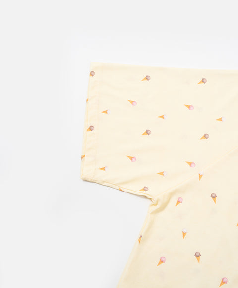 Ice Cream Project Short Sleeves Sleep Dress