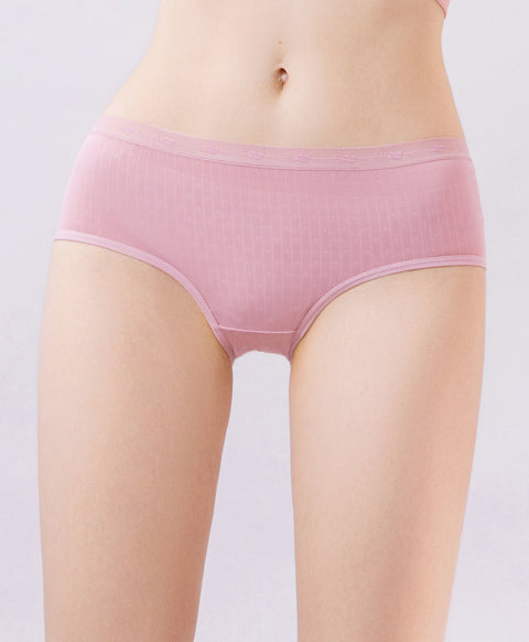 Heartbeat Lace Microfiber Low Waist Midi Panties