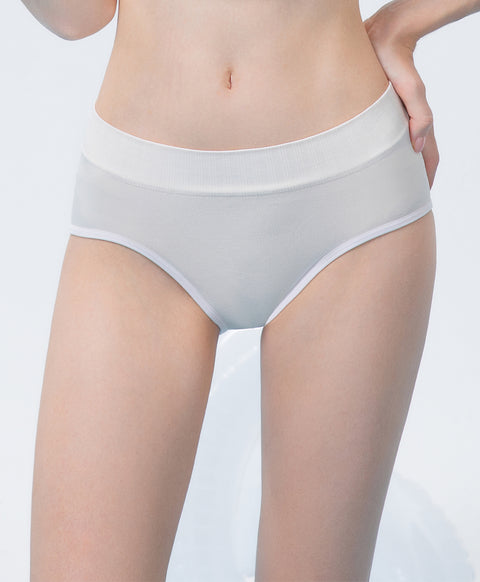 Smooth Seamless Knit Low Waist Midi Panties