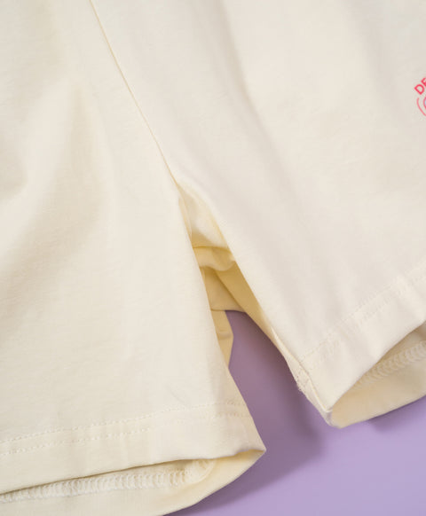 Junior Delulu Power Hearts Short Sleeves Top & Shorts Set