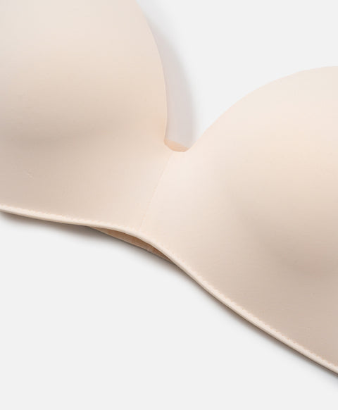 Bare Essential Wireless Lightly-Lined High Side Panel 3/4 Cup Demi Bra