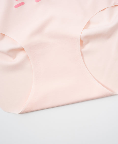 Paw & Peek Laminated Seamless No-Show Mid Waist Hipster Panties
