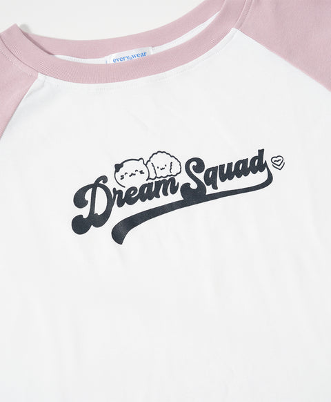 Dream Squad Raglan Tight Fit Crop Tee