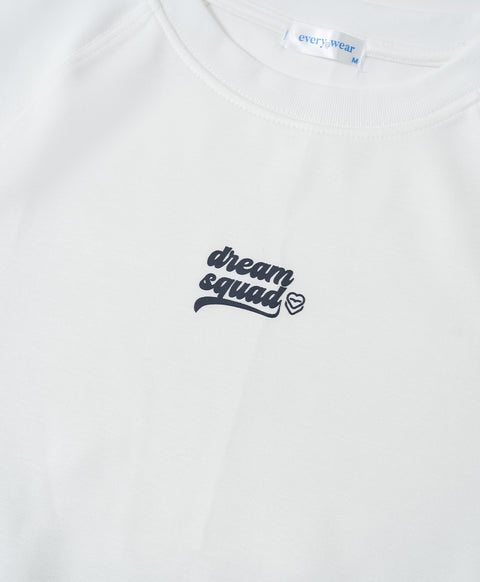 Dream Squad Oversized Raglan Short Sleeves Tee