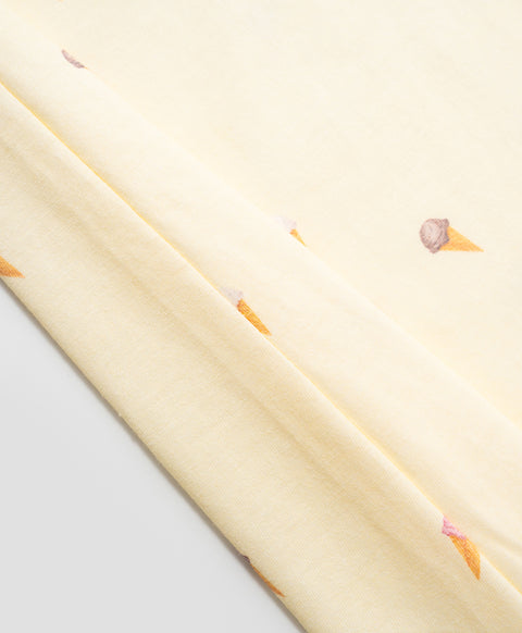 Ice Cream Project Short Sleeves Sleep Dress