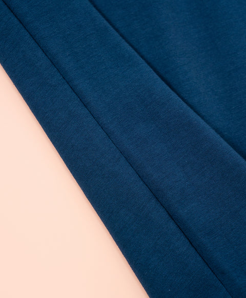 Cookies d'amore Long Sleeves Top With Pants Set-Dark Blue