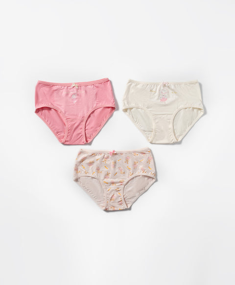 Junior Bunny Ballerina Mini 3-pack Panties