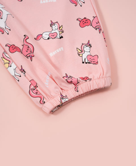 Horsey Hooray! Short Sleeves Top & Pants Set