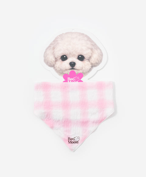 BedMood Cremo & Mello Plaid Pet Bandana Bib