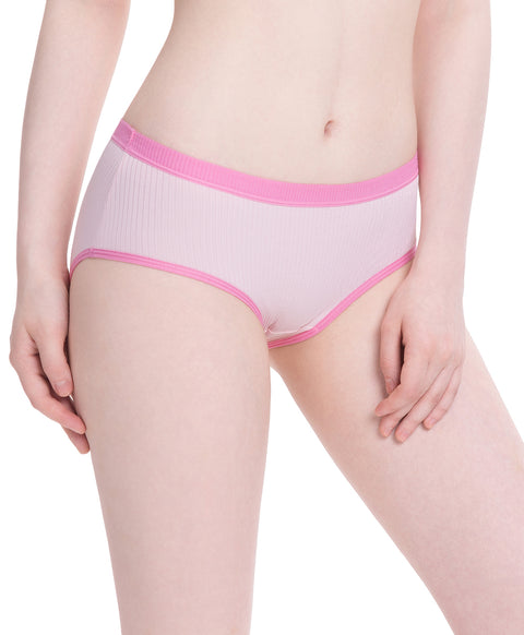 Contrast Rib Low Waist Hipster Panties