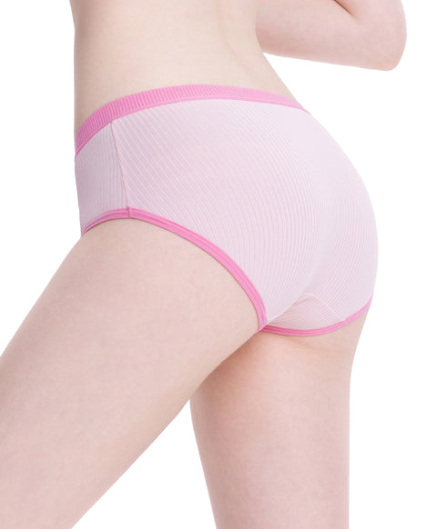 Contrast Rib Low Waist Hipster Panties