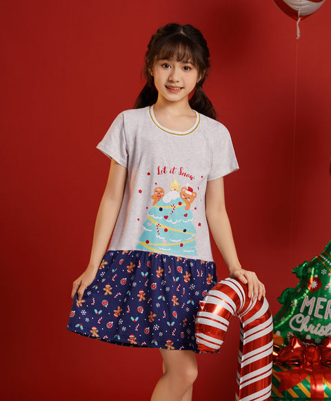 Junior Let it Snow Sleep Dress