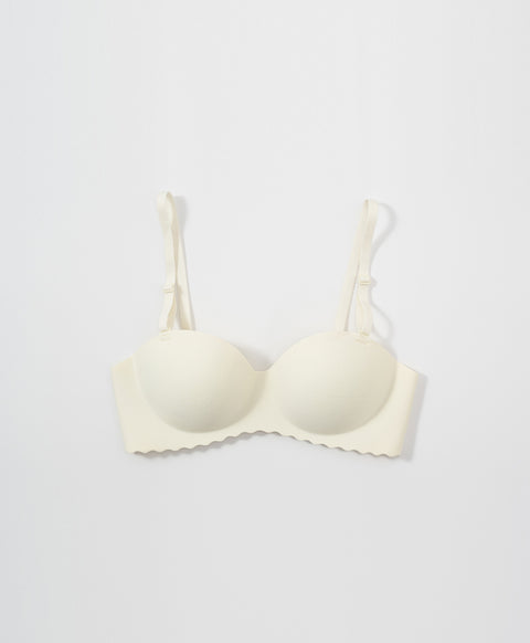 Barely Barely Mesh 1/2 cup Wireless Push-Up Bra