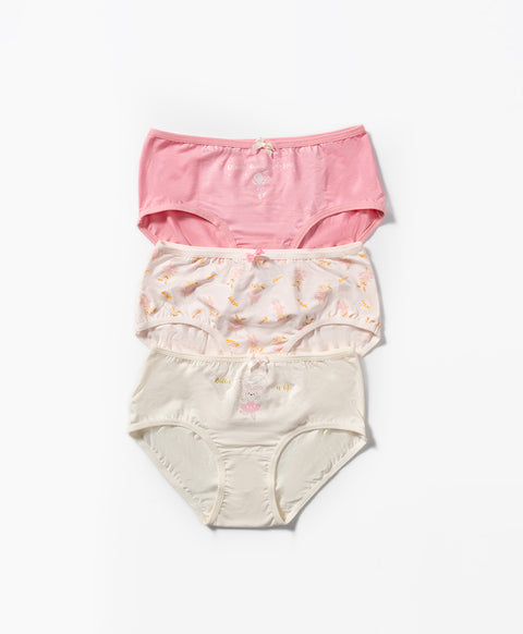 Junior Bunny Ballerina Mini 3-pack Panties
