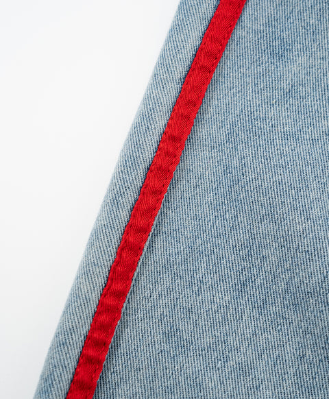 Call Me Lucky Denim Drawstring Long Pants