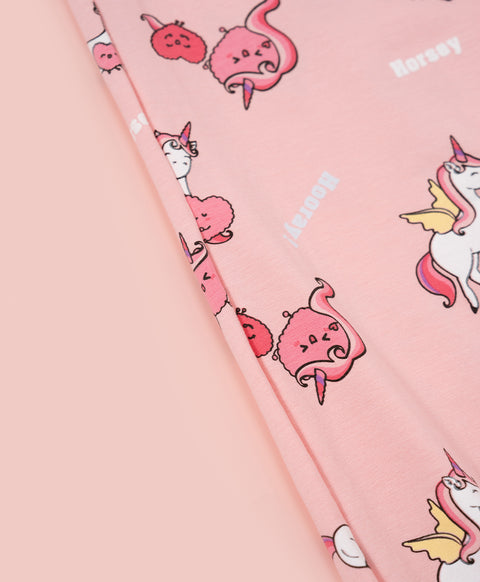 Horsey Hooray! Short Sleeves Top & Pants Set