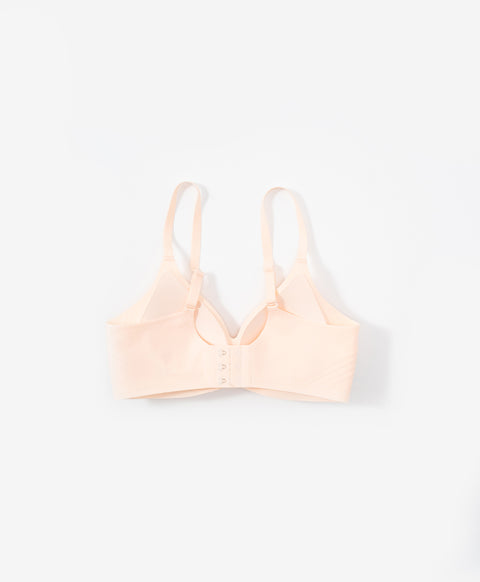 Marshmallow Kiss: Mirror Skin Triangle Wireless Bra with Back Hook – New & Improved