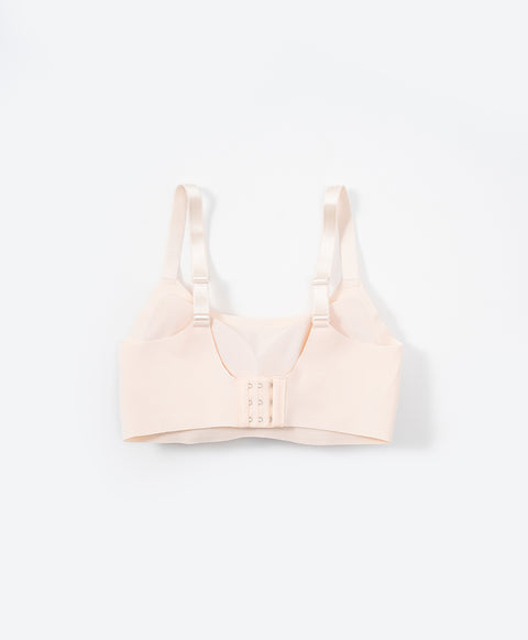 High Coverage Laminated Wireless Bralette with Back Hooks