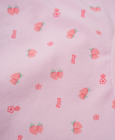 Berry Stressed Cotton Mid Waist Midi 2pcs Sanitary Panties Pack