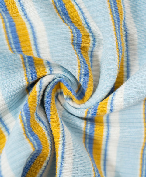 Preppy Stripes Low Waist Midi Ribbed Cotton Panties